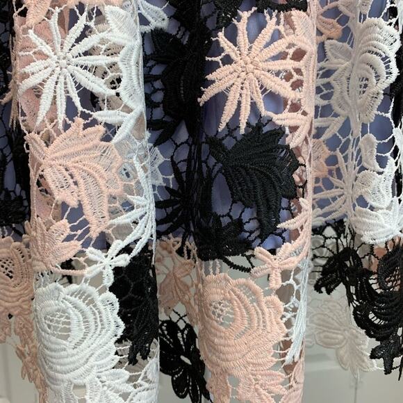 NWT Romeo & Juliet Couture Floral Lace Dress Sz M Babydoll Coquette Y2K Romantic - Picture 7 of 12